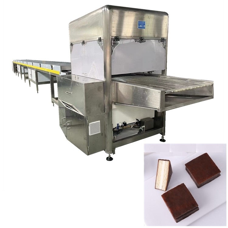 PLC Controlled Chocolate And Wafer Enrobing Machine With Copeland Cooling System