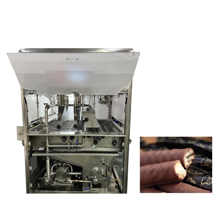 Automatic Chocolate Enrobing Machine With 304 Stainless Steel Build And 18M Cooling Tunnel For Bakery