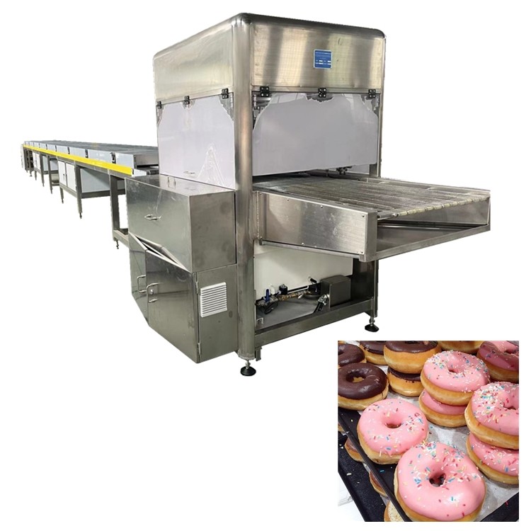 900 MM Belt Chocolate Coater Enrobing Line With Customized Voltage And Copeland Cooling Compressor