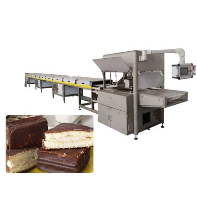 純粋なチョコレートのための400kg/H 3温度帯チョコレート コーティング ライン